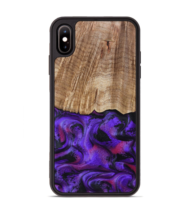 iPhone Xs Max Wood Phone Case - Cal (Purple, 799211)