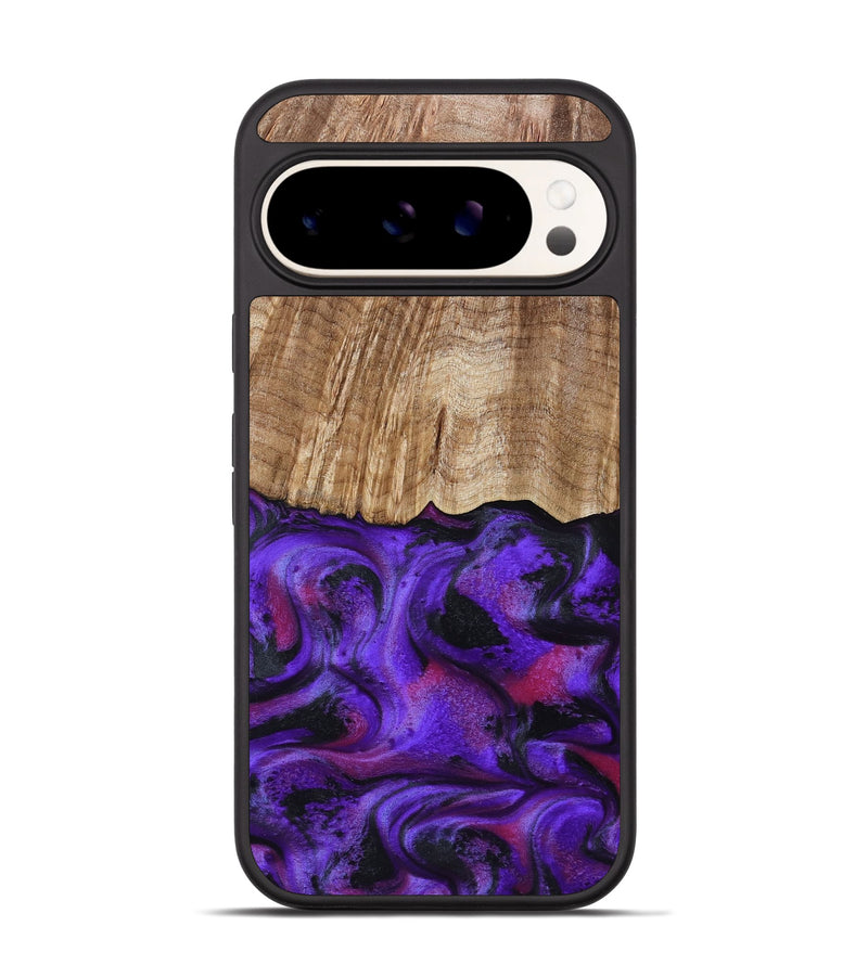 Pixel 9 Pro Wood Phone Case - Cal (Purple, 799211)