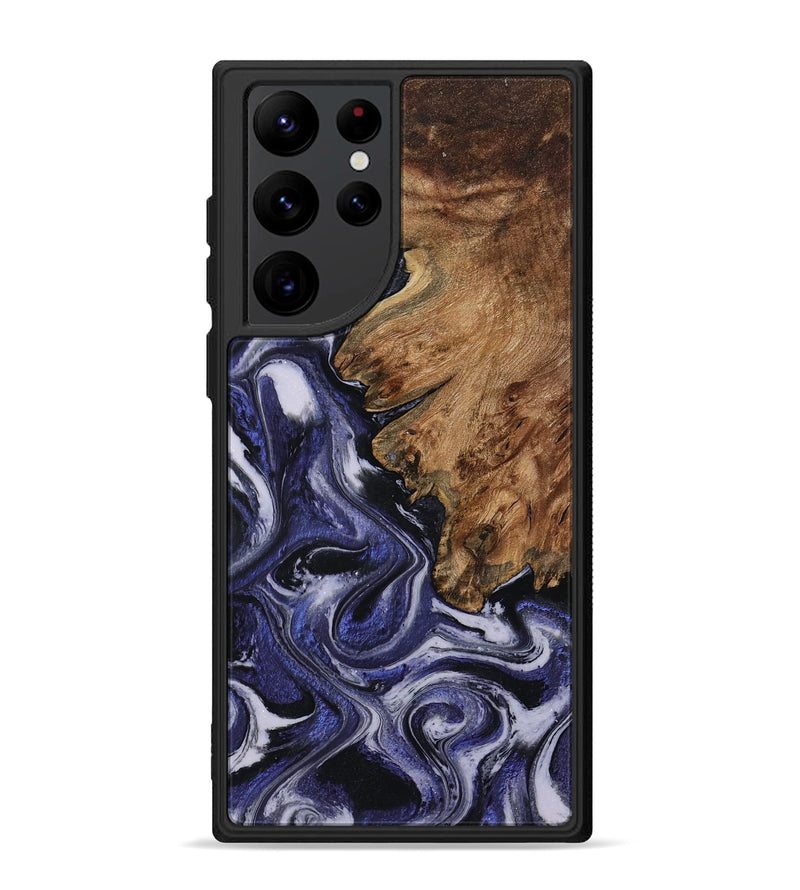 Galaxy S22 Ultra Wood Phone Case - Vernell (Purple, 799212)