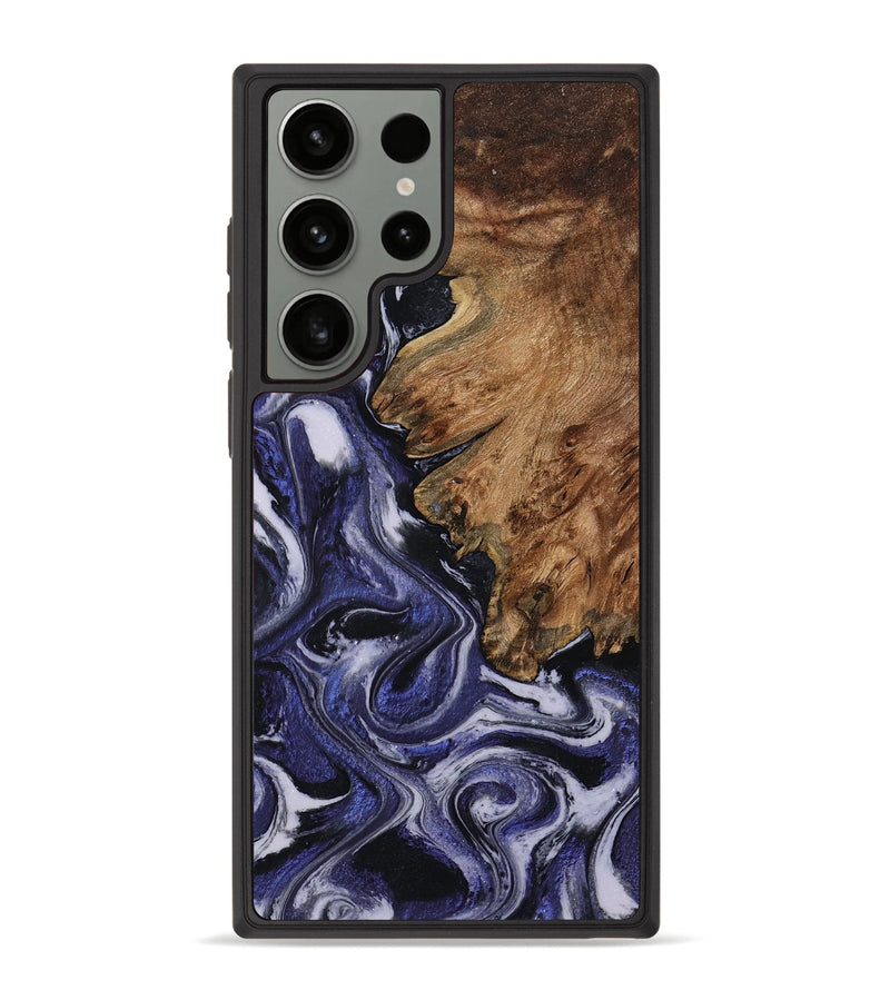 Galaxy S23 Ultra Wood Phone Case - Vernell (Purple, 799212)