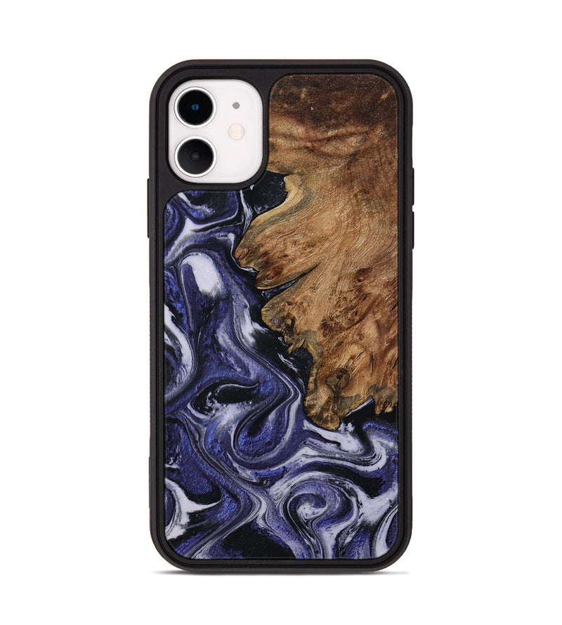 iPhone 11 Wood Phone Case - Vernell (Purple, 799212)