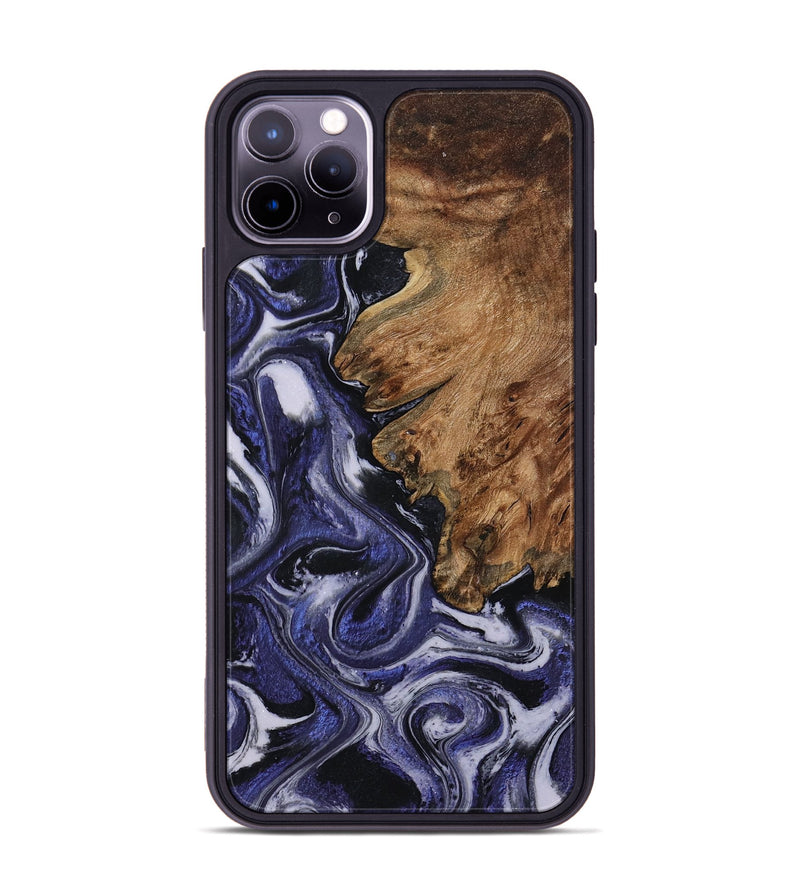 iPhone 11 Pro Max Wood Phone Case - Vernell (Purple, 799212)