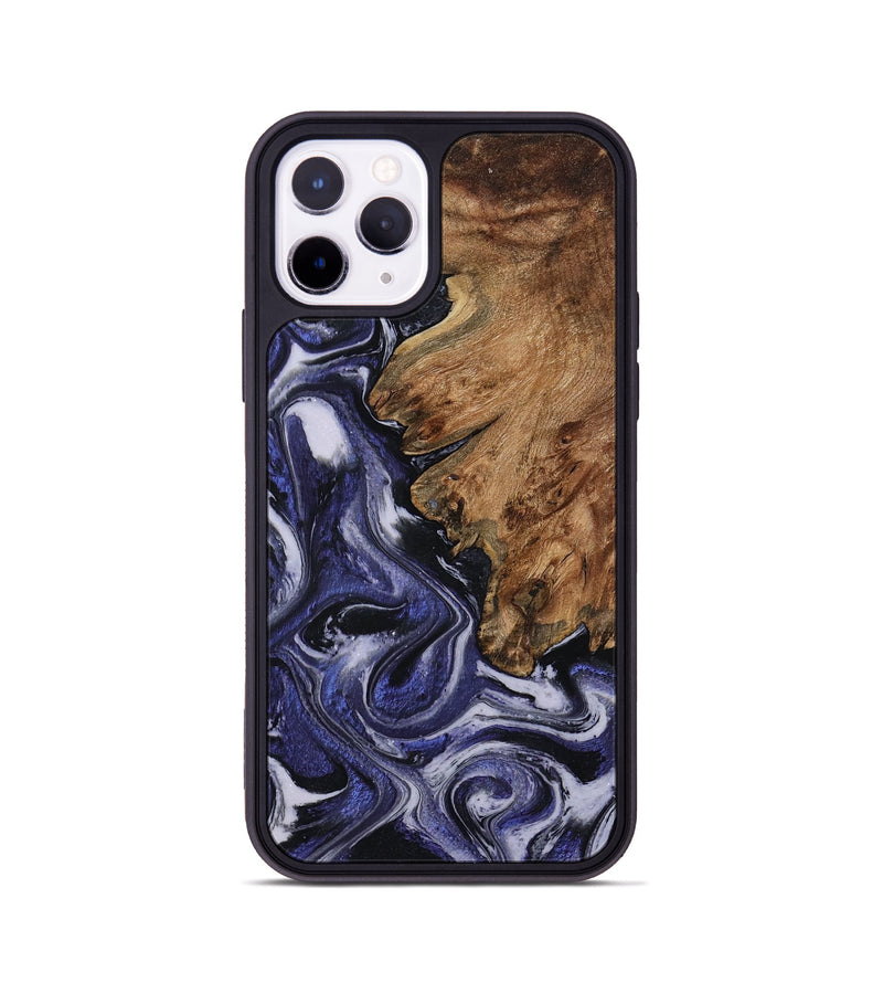 iPhone 11 Pro Wood Phone Case - Vernell (Purple, 799212)