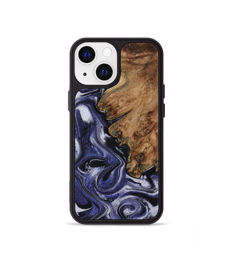 iPhone 13 mini Wood Phone Case - Vernell (Purple, 799212)