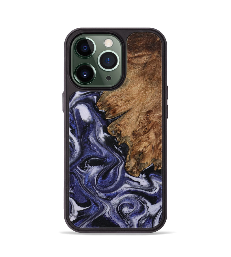 iPhone 13 Pro Wood Phone Case - Vernell (Purple, 799212)