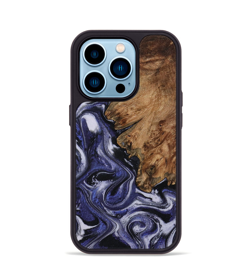 iPhone 14 Pro Wood Phone Case - Vernell (Purple, 799212)