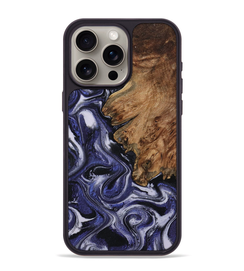 iPhone 15 Pro Max Wood Phone Case - Vernell (Purple, 799212)