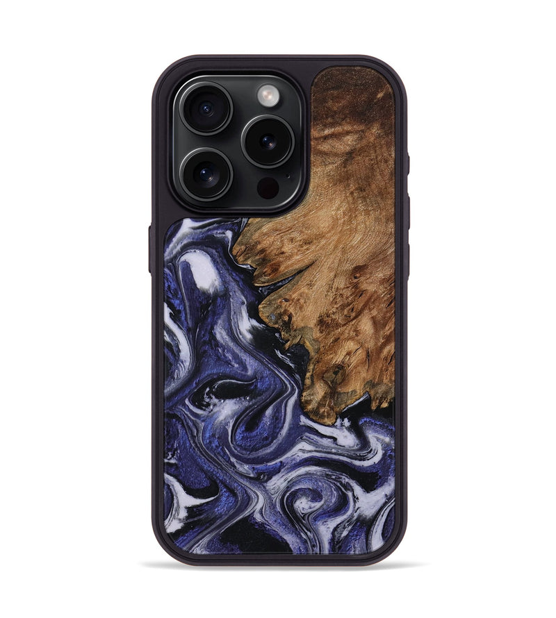 iPhone 15 Pro Wood Phone Case - Vernell (Purple, 799212)