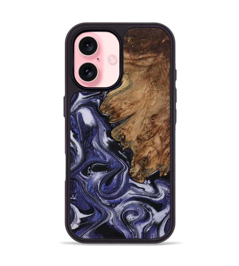 iPhone 16 Wood Phone Case - Vernell (Purple, 799212)