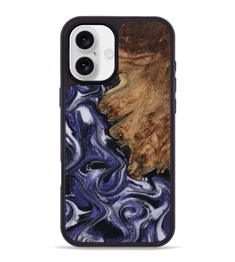 iPhone 16 Plus Wood Phone Case - Vernell (Purple, 799212)