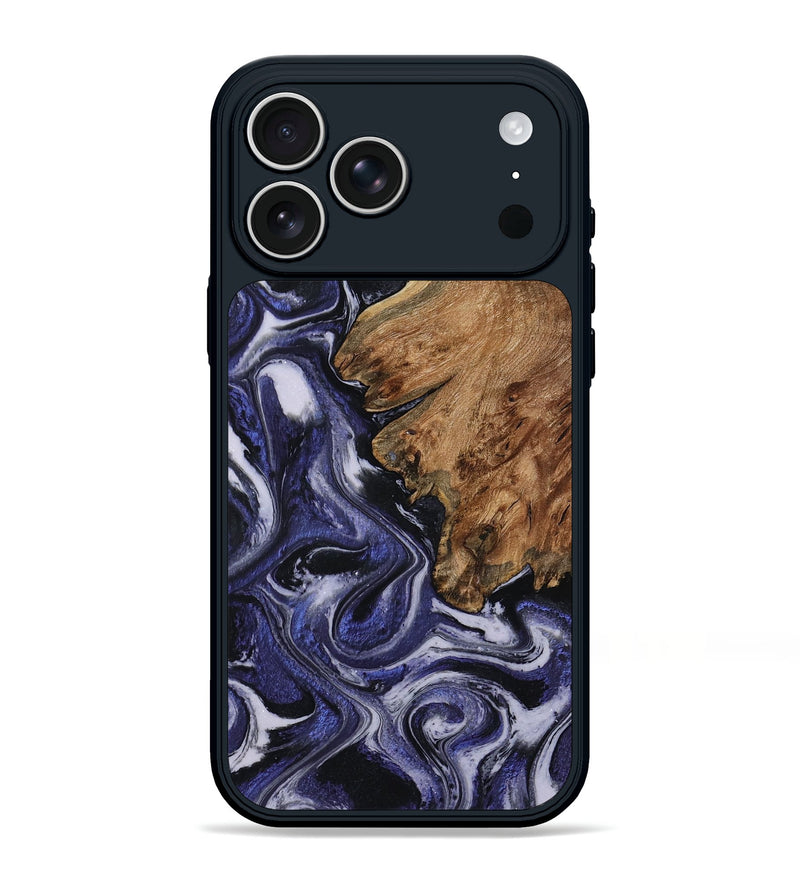 iPhone 17 Pro Max Wood Phone Case - Vernell (Purple, 799212)