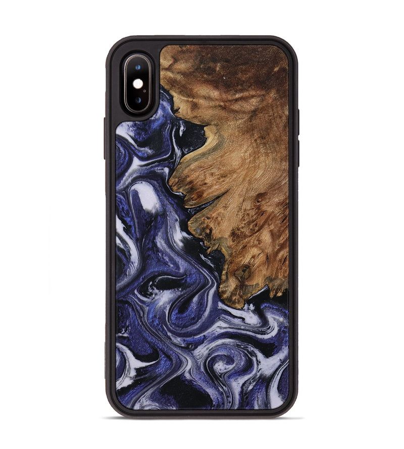 iPhone Xs Max Wood Phone Case - Vernell (Purple, 799212)