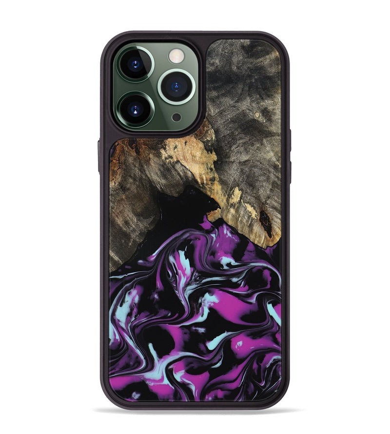 iPhone 13 Pro Max Wood Phone Case - Arlen (Purple, 799213)