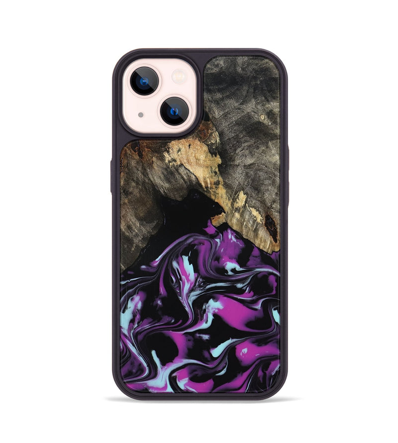 iPhone 14 Wood Phone Case - Arlen (Purple, 799213)