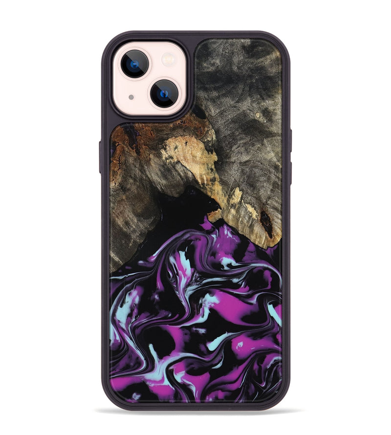 iPhone 14 Plus Wood Phone Case - Arlen (Purple, 799213)