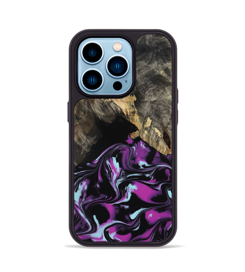 iPhone 14 Pro Wood Phone Case - Arlen (Purple, 799213)