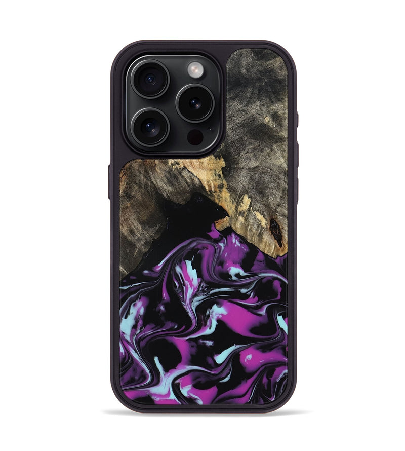 iPhone 15 Pro Wood Phone Case - Arlen (Purple, 799213)