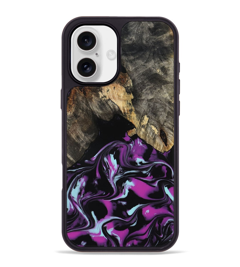 iPhone 16 Plus Wood Phone Case - Arlen (Purple, 799213)