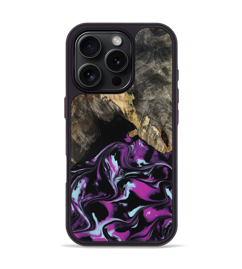 iPhone 16 Pro Wood Phone Case - Arlen (Purple, 799213)