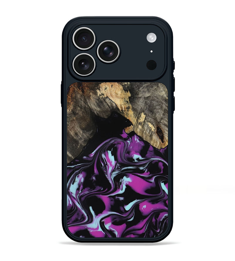 iPhone 17 Pro Max Wood Phone Case - Arlen (Purple, 799213)