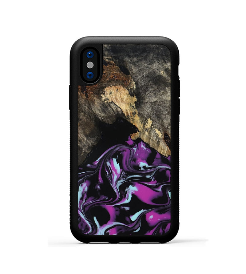 iPhone Xs Wood Phone Case - Arlen (Purple, 799213)