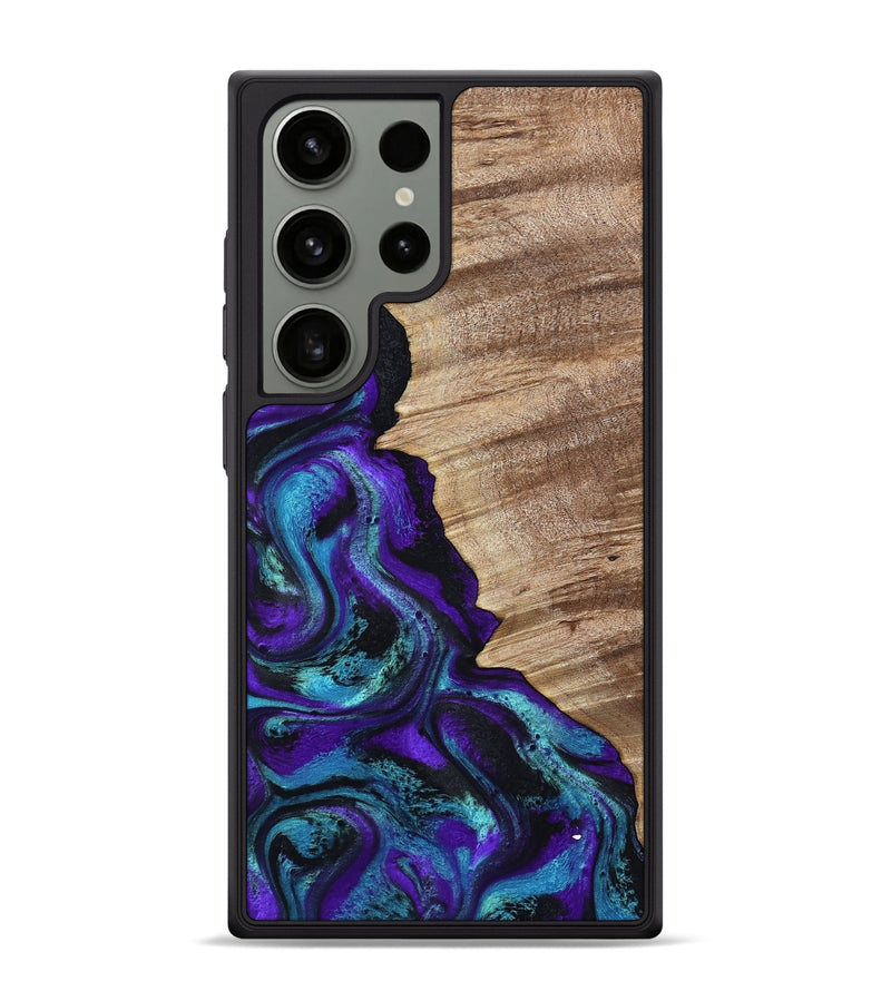 Galaxy S24 Ultra Wood Phone Case - Wendi (Purple, 799214)