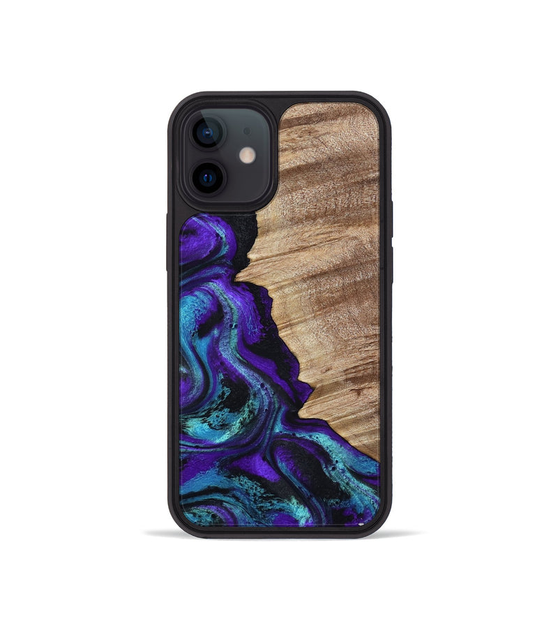 iPhone 12 mini Wood Phone Case - Wendi (Purple, 799214)