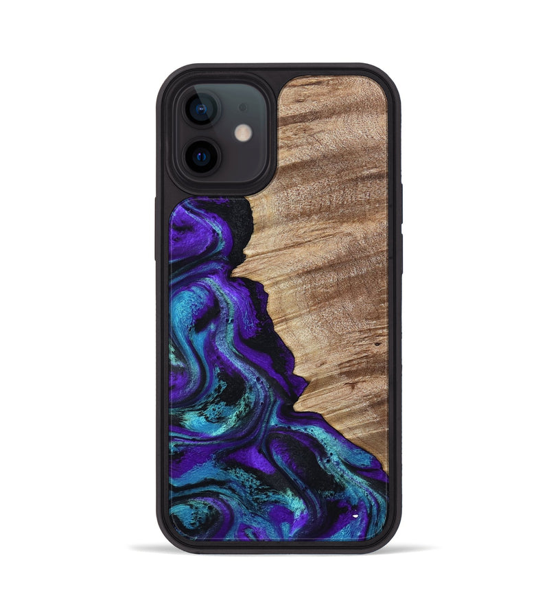 iPhone 12 Wood Phone Case - Wendi (Purple, 799214)