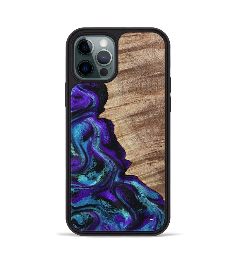 iPhone 12 Pro Wood Phone Case - Wendi (Purple, 799214)