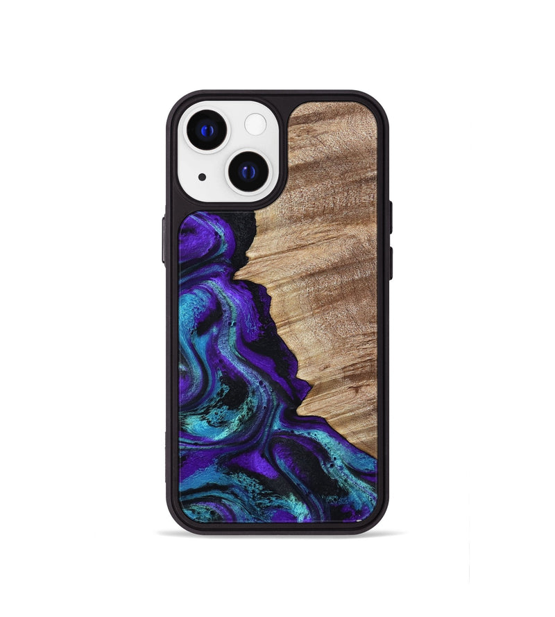 iPhone 13 mini Wood Phone Case - Wendi (Purple, 799214)