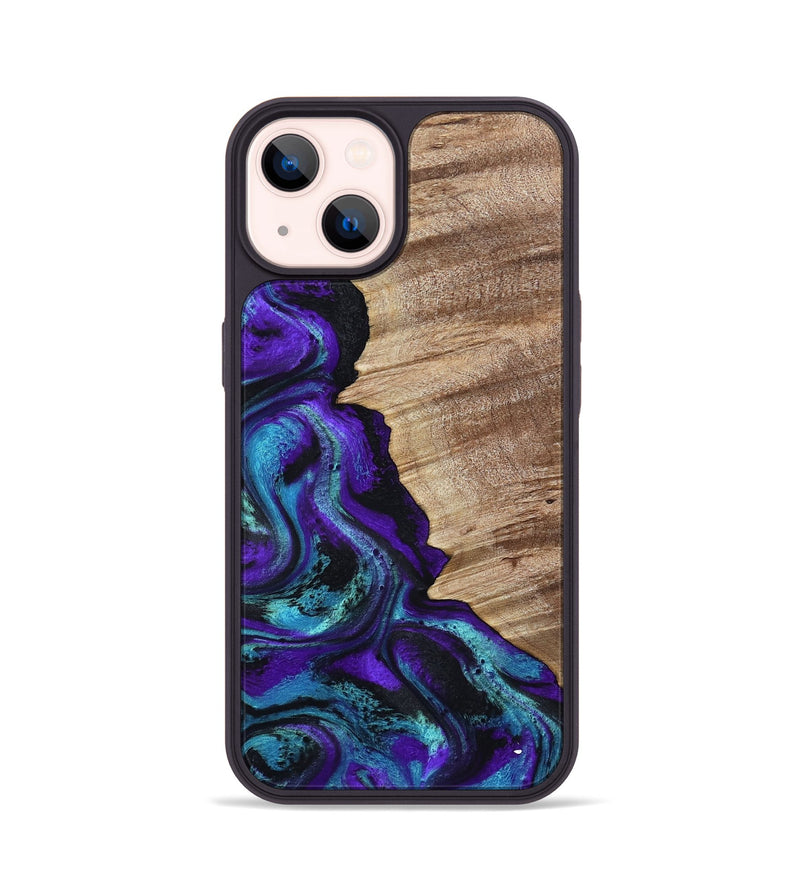 iPhone 14 Wood Phone Case - Wendi (Purple, 799214)