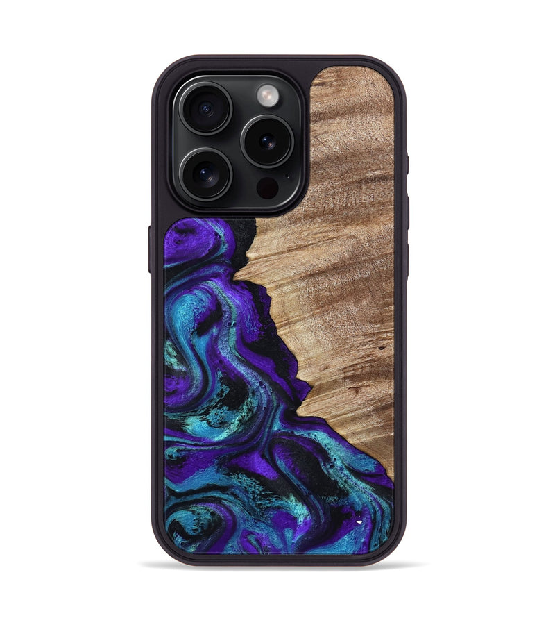 iPhone 15 Pro Wood Phone Case - Wendi (Purple, 799214)