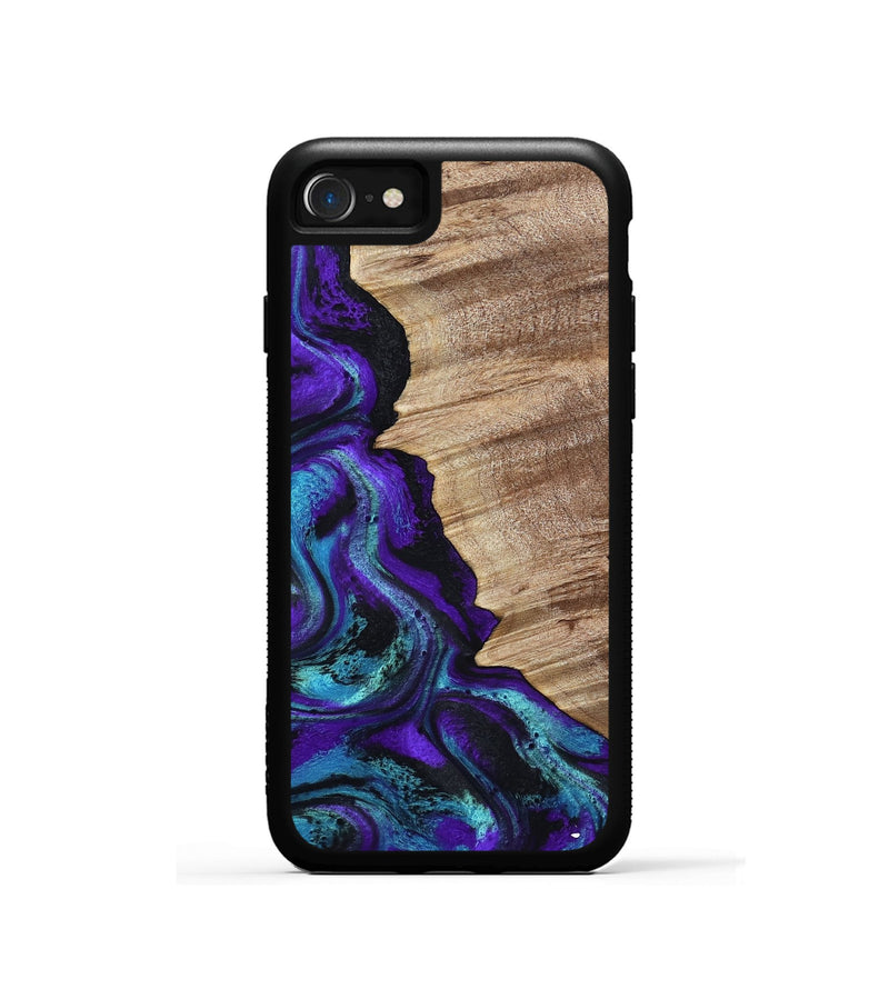 iPhone SE Wood Phone Case - Wendi (Purple, 799214)