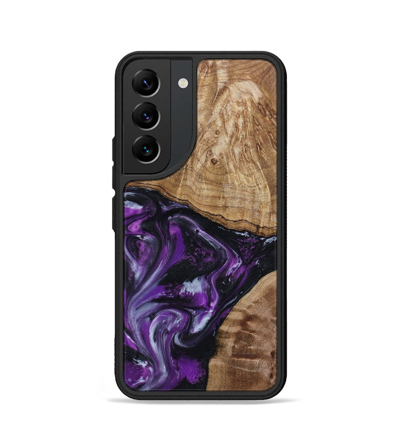 Galaxy S22 Wood Phone Case - Jevon (Purple, 799216)