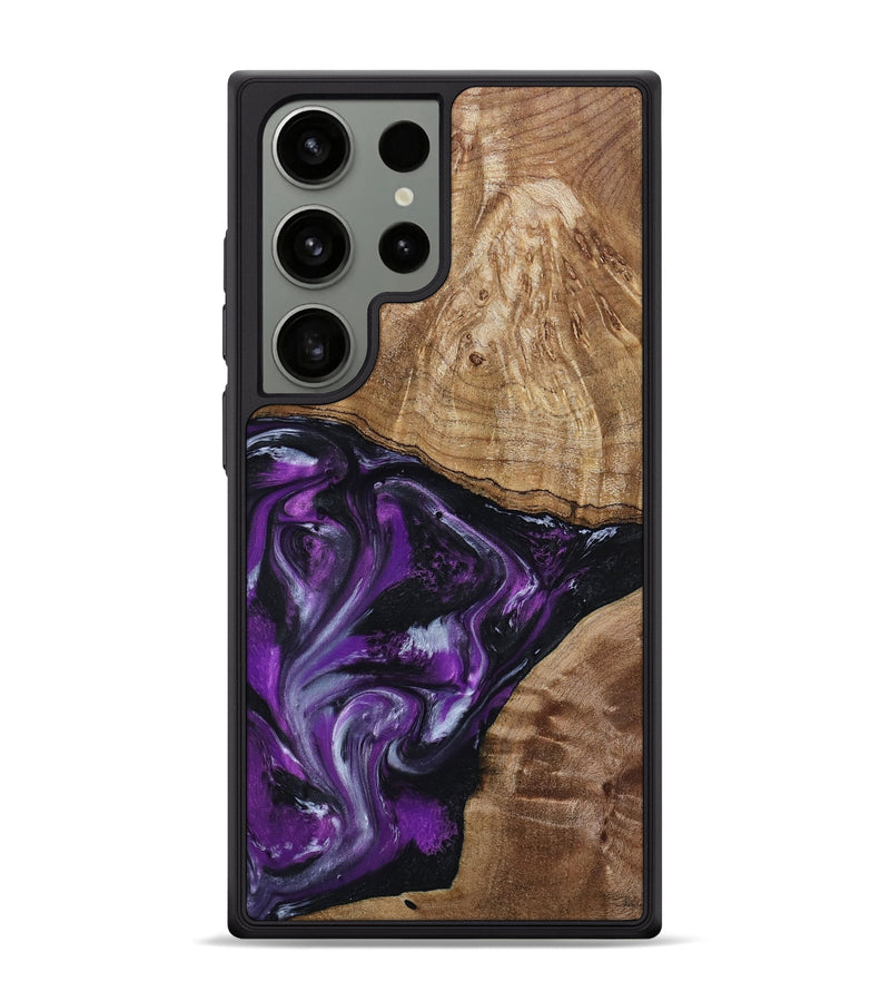Galaxy S24 Ultra Wood Phone Case - Jevon (Purple, 799216)