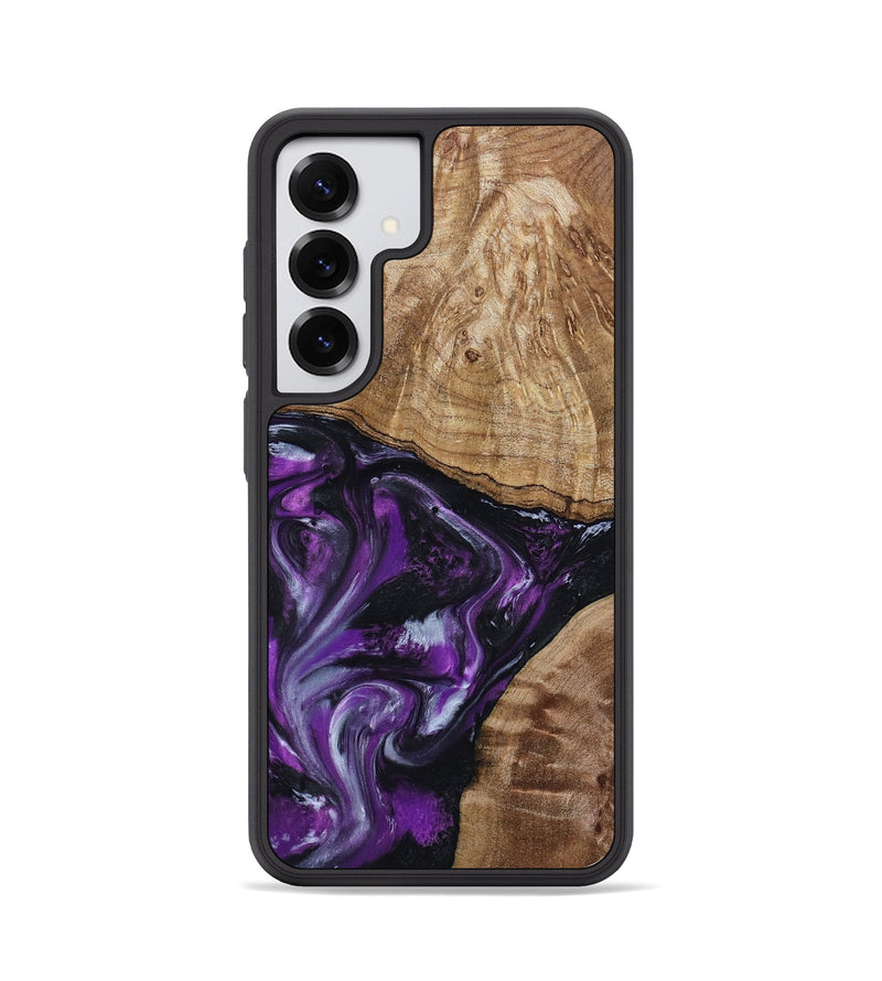 Galaxy S25 Wood Phone Case - Jevon (Purple, 799216)