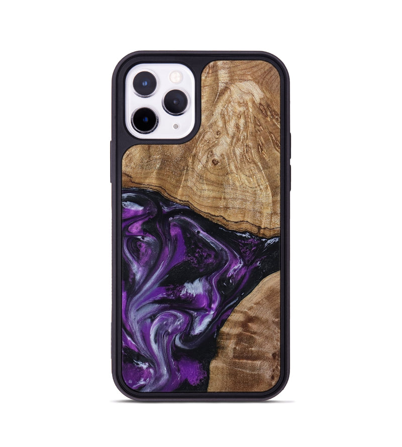 iPhone 11 Pro Wood Phone Case - Jevon (Purple, 799216)