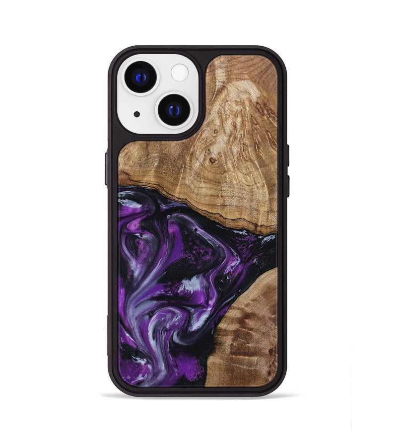 iPhone 13 Wood Phone Case - Jevon (Purple, 799216)