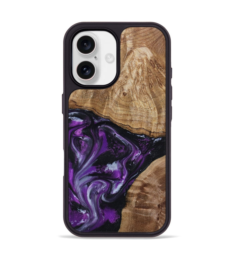 iPhone 17 Wood Phone Case - Jevon (Purple, 799216)