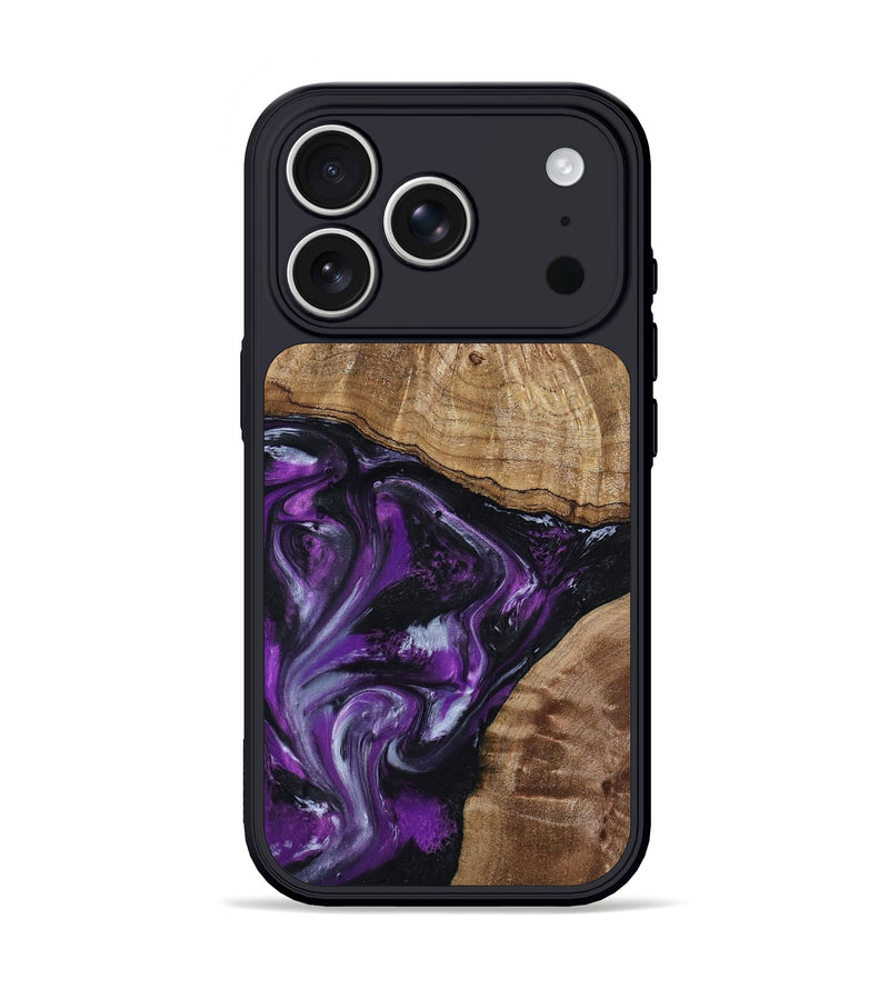 iPhone 17 Pro Wood Phone Case - Jevon (Purple, 799216)