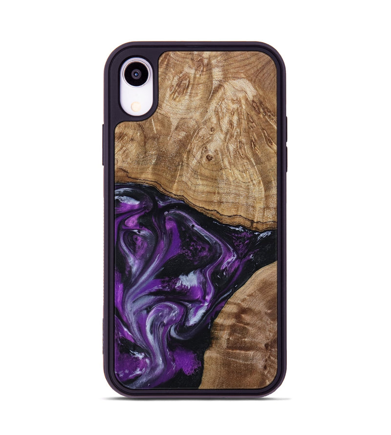 iPhone Xr Wood Phone Case - Jevon (Purple, 799216)