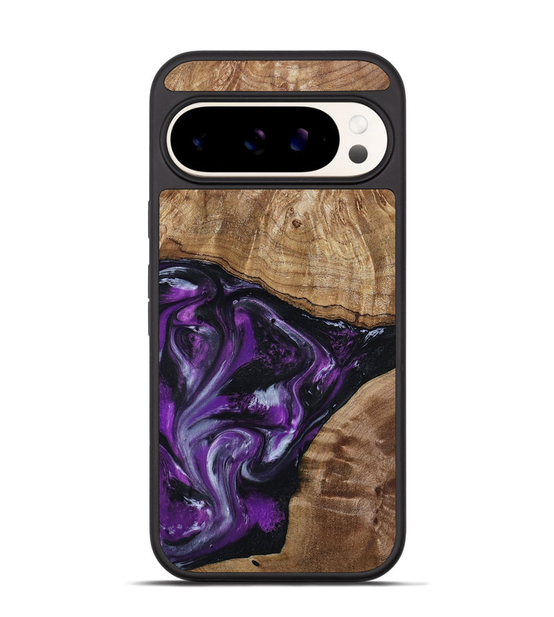 Pixel 9 Wood Phone Case - Jevon (Purple, 799216)