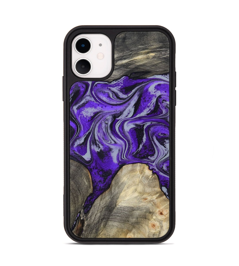 iPhone 11 Wood Phone Case - Hope (Purple, 799217)