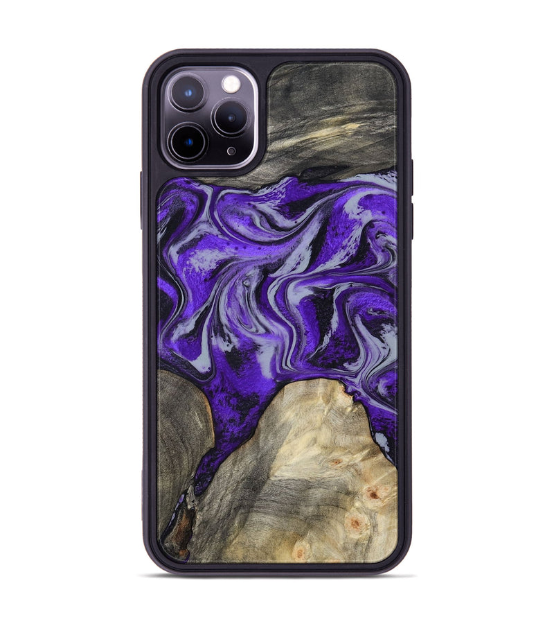 iPhone 11 Pro Max Wood Phone Case - Hope (Purple, 799217)