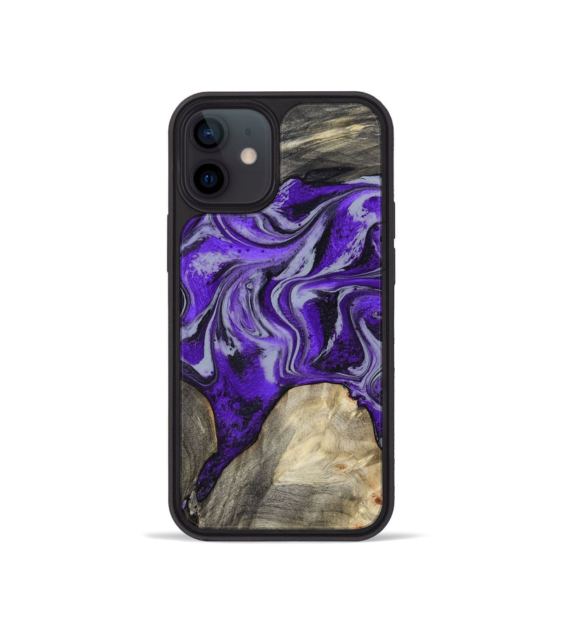 iPhone 12 mini Wood Phone Case - Hope (Purple, 799217)