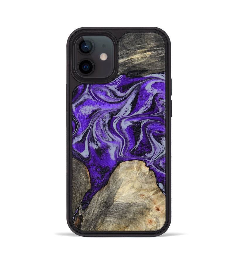 iPhone 12 Wood Phone Case - Hope (Purple, 799217)