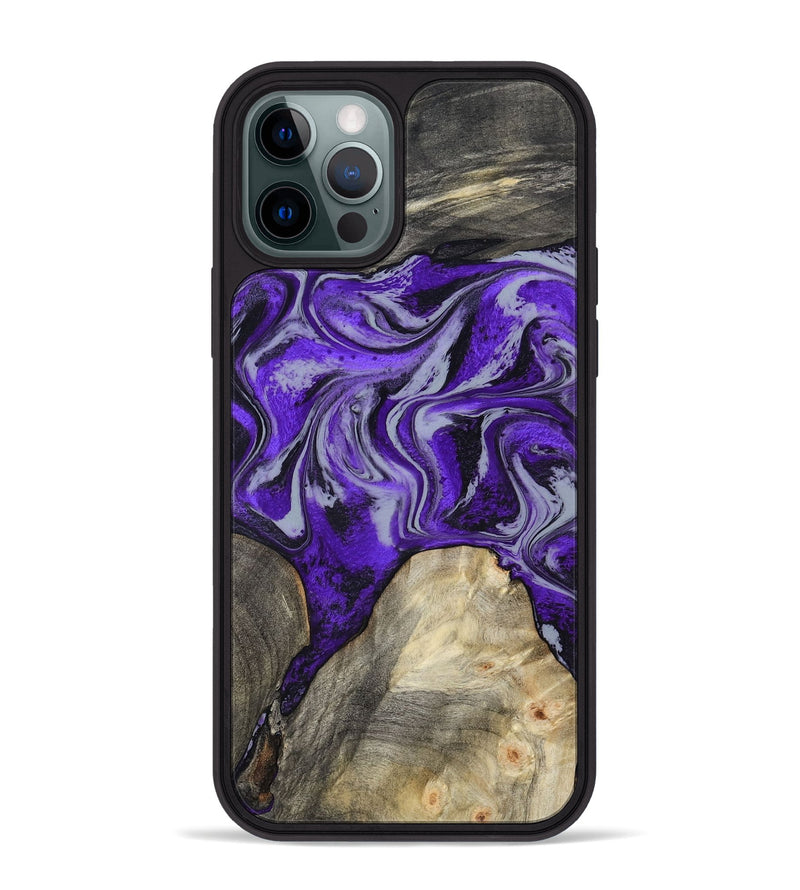 iPhone 12 Pro Max Wood Phone Case - Hope (Purple, 799217)