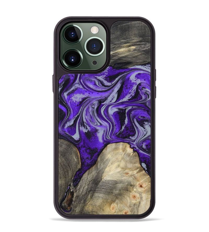 iPhone 13 Pro Max Wood Phone Case - Hope (Purple, 799217)