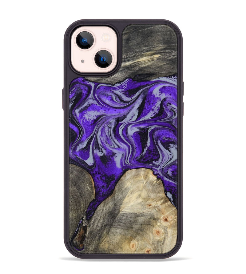 iPhone 14 Plus Wood Phone Case - Hope (Purple, 799217)