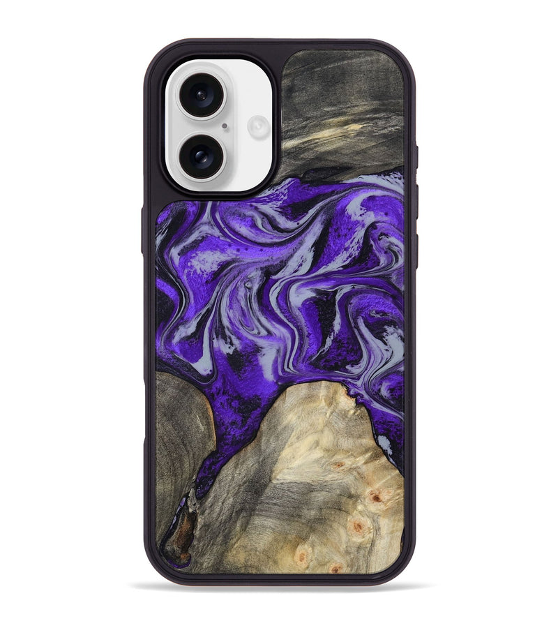 iPhone 16 Plus Wood Phone Case - Hope (Purple, 799217)